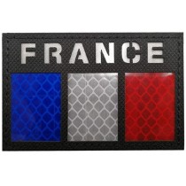 Écusson réfléchissant FRANCE en PVC et VELCRO