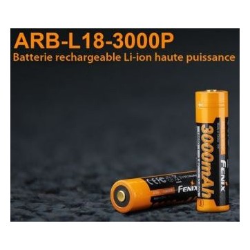 Batterie FENIX rechargeable 18650 3000mAh Lampes Tactiques FENIX18,00 €