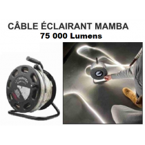 Cable éclairant d'intervention MAMBA-50m (75000 lumens)