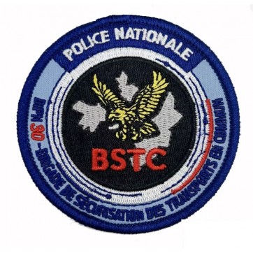 Écusson POLICE BSTC brodé main velcro Ecussons velcro11,00 €