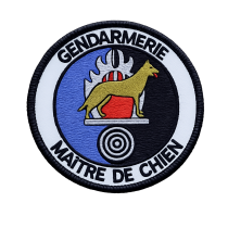 Écusson GENDARMERIE MAITRE CHIEN brodé main velcro Ecussons velcro11,00 €