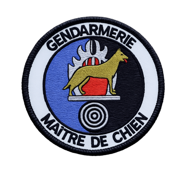 Écusson GENDARMERIE MAITRE CHIEN brodé main velcro Ecussons velcro11,00 €