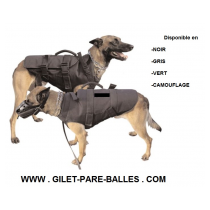 Gilet pare balles pour chien - Niveau IIIA